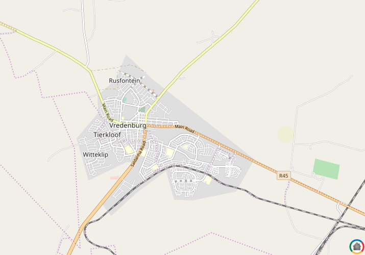 Map location of Vredenburg